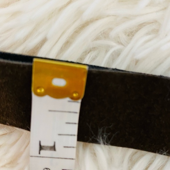 Brown Microsuede Turquoise Beads Fringe Tie Belt Adjustable Sizing 47” total - Picture 9 of 12